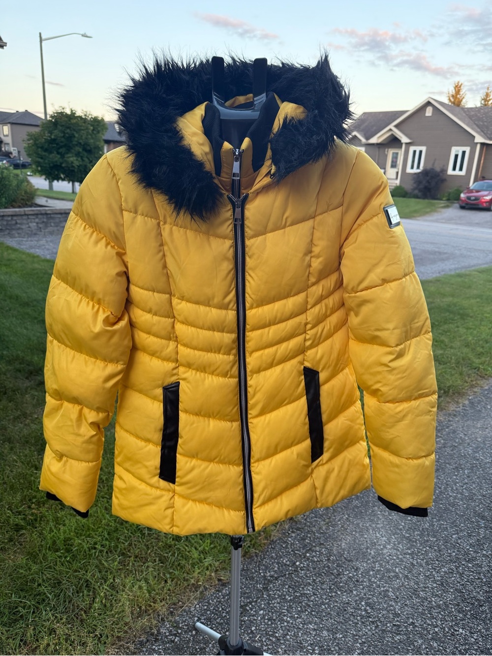 Lily Morgan Women's Yellow Puffer winter Jacket